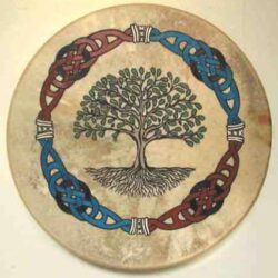 Celtic Tree Screen Painted Design